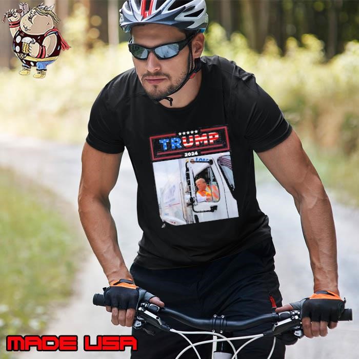 Donald Trump Rides In Garbage Truck Garbage Tee Trump Unisex