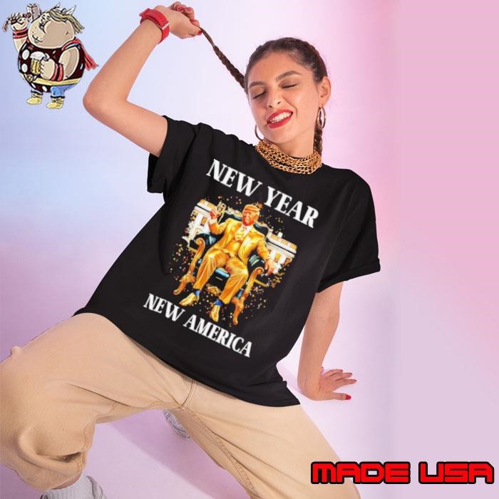Donald Trump party New Year New America Ladies tee
