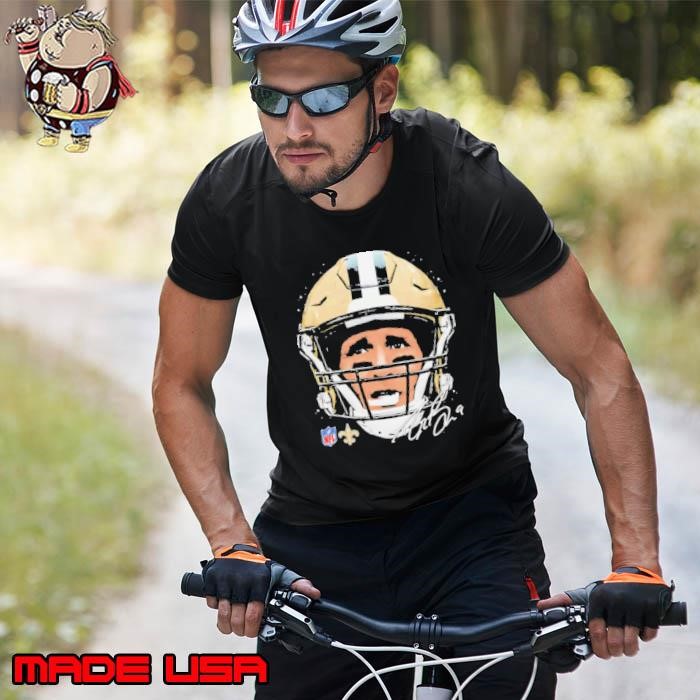 Drew Brees New Orleans Saints NFL football big face signature graphic Unisex