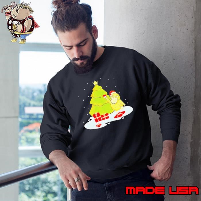 Duck gifts Christmas tree snow Sweatshirt