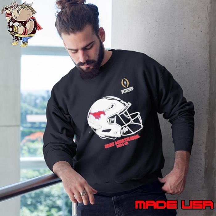 Football Playoff 2024 2025 SMU Mustangs Helmet Sweatshirt
