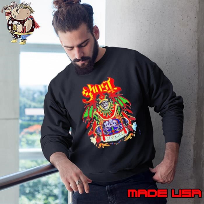 Ghost Santanas Merry Christmas 2024 Sweatshirt