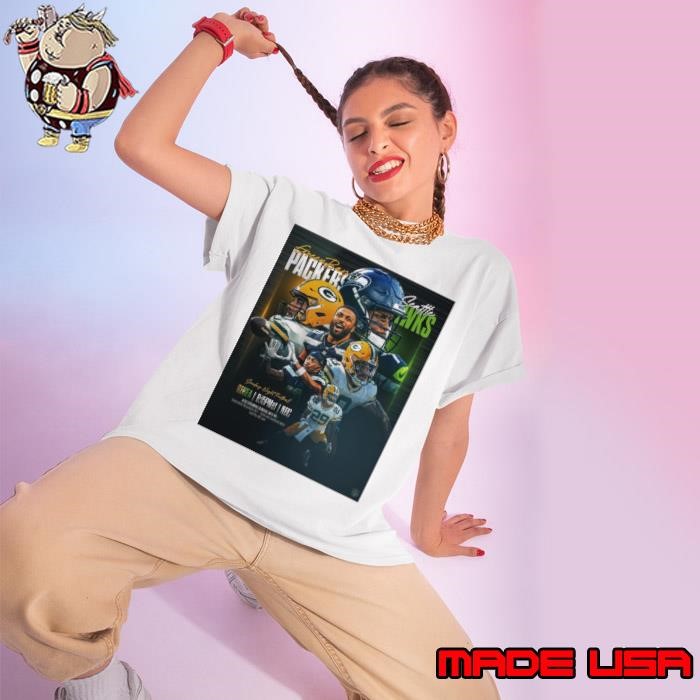 Green Bay Packers Vs Seattle Seahawks Sunday Night Football Dec 15 Two Teams On A Playoff Chase Poster Ladies tee