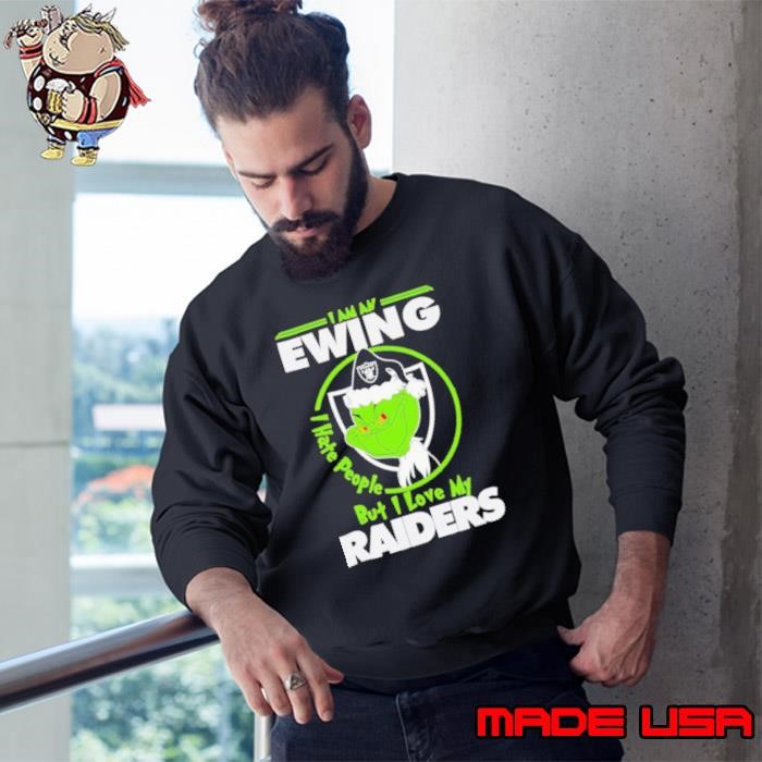 Grinch Ewing I love my Las Vegas Raiders Christmas Sweatshirt