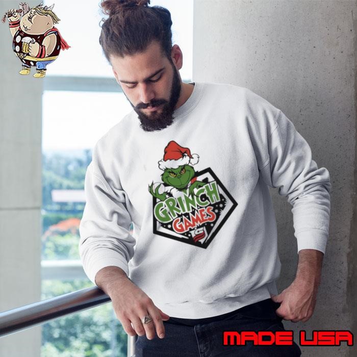 Grinch Games Baseball Sport Merry Christmas Sweatshirt