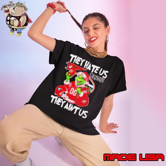 Grinch Georgia Bulldogs NFL they hate us because they ain't us Christmas Ladies tee