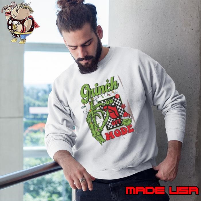 Grinch Mode On Retro Christmas Season Sweatshirt