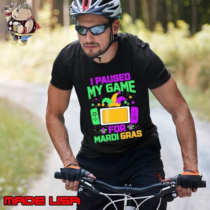Groovy I Paused My Game For Mardi Gras Video Game Controller Unisex