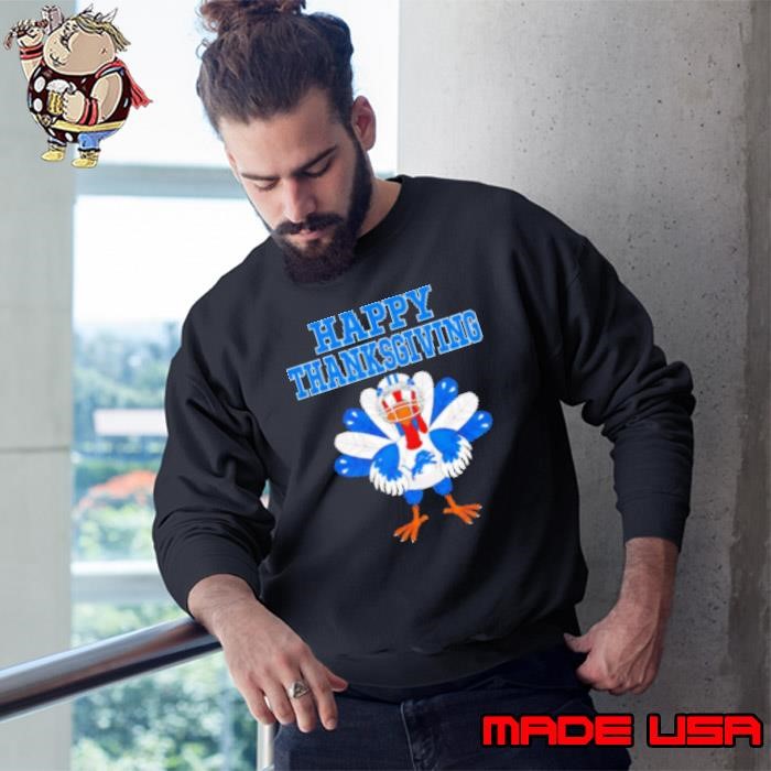 Happy Thanksgiving Detroit Lions Turkey Sweatshirt