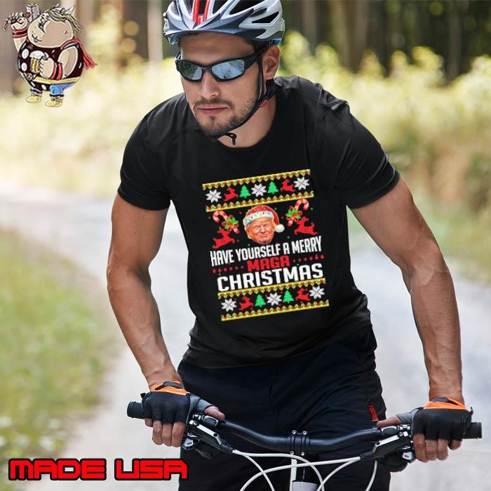 Have Yourself A Merry Maga Christmas Santa Trump Unisex