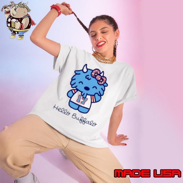Hello Buffalo Josh Allen kitten Ladies tee