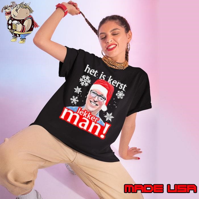 Het Is Kerst Lakker Man Christmas Ladies tee