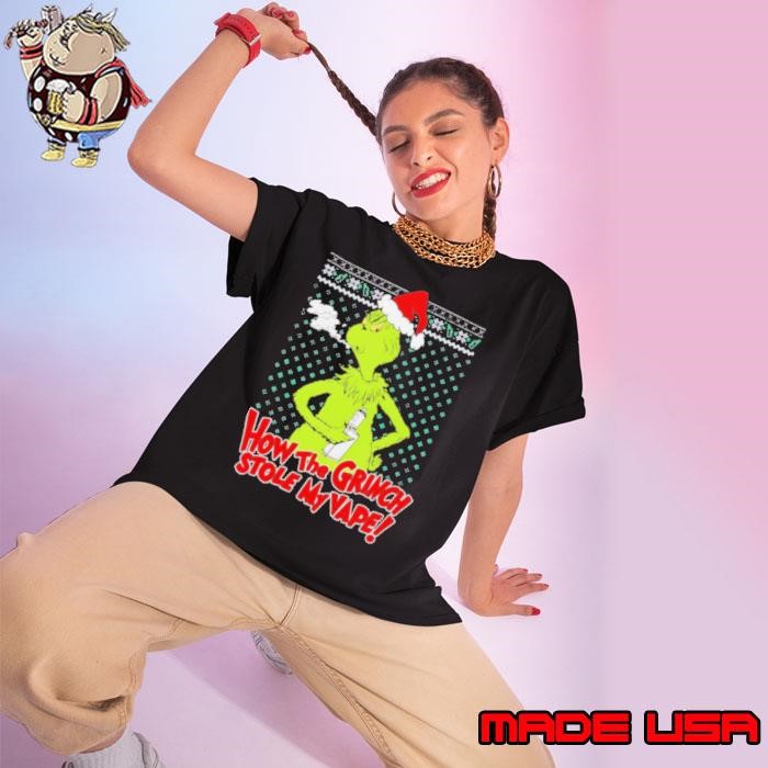 How the Grinch stole my vape Christmas Ladies tee