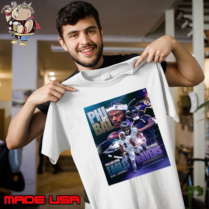 Hurts and Jackson The first head-to-head Baltimore Ravens vs. Philadelphia Eagles Dec 1 2024 NFL Poster Unisex