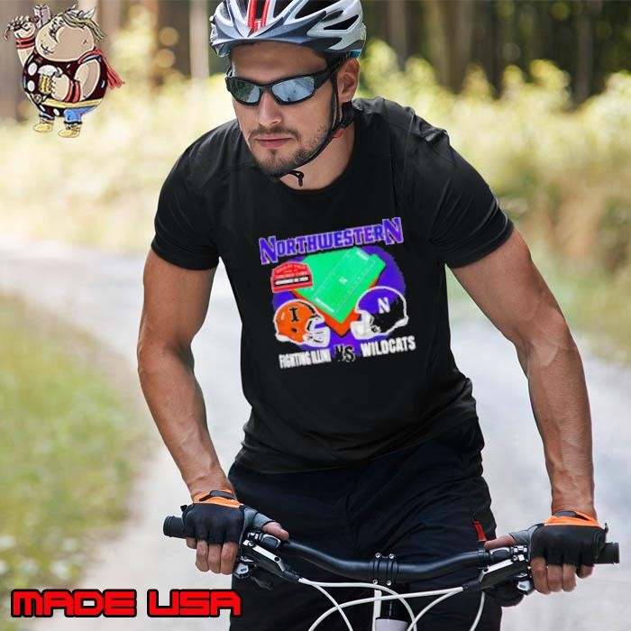 Illinois Fighting Illini vs Northwestern Wildcats Wrigley Field home of Chicago Cubs Unisex