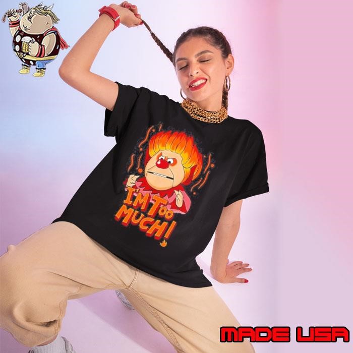 Im Too Much Heat Christmas Hot Heating Couple Funny Ladies tee