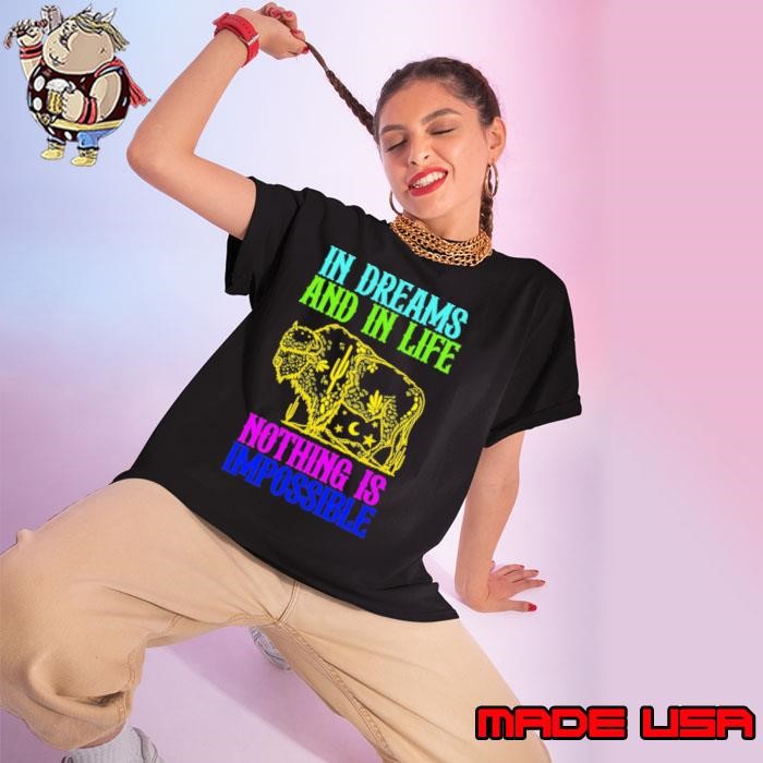 In Dreams And In Life Nothing Is Impossible Colors Ladies tee