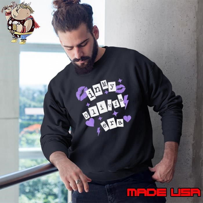 In My Olivia Era Personalized Groovy Kids Teenage Girl Sweatshirt