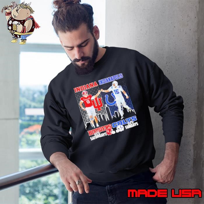 Indiana Hoosiers Kanaan Carlyle Saturdays x Indianapolis Colts Joe Flacco Sundays Sweatshirt