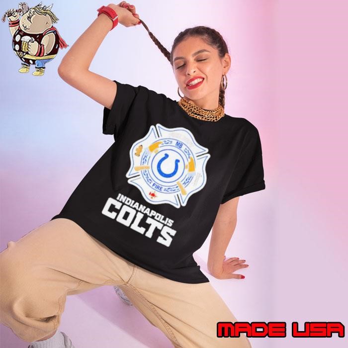 Indianapolis Colts Firefighter Appreciation logo Ladies tee