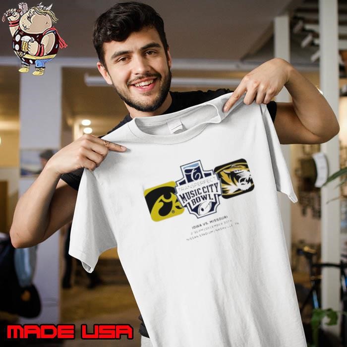 Iowa Hawkeyes Vs Missouri Tigers 2024 Transperfect Music City Bowl At Nissan Stadium In Nashville TN On December 30th Unisex