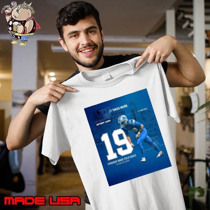 Jake Bates Detroit Lions NFL 19 Straight Made Field Goals To Start His Career 2024 Poster Unisex