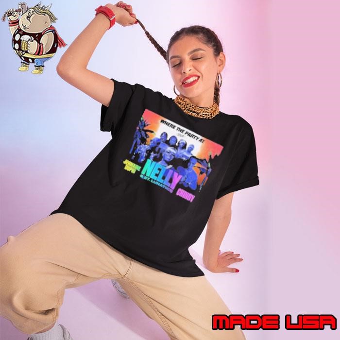 Jermaine Dupri Chingy And Nelly And St Lunatics Tour Date Two Sides T Ladies tee