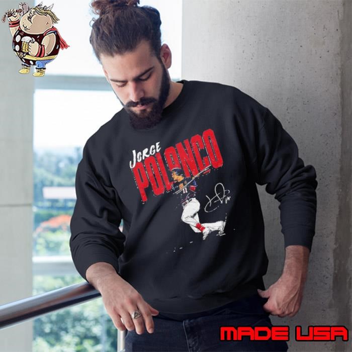 Jorge polanco chisel Dominican professional baseball infielder Sweatshirt