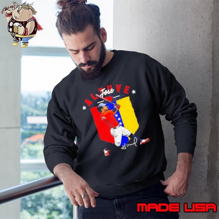 Jose Altuve Houston Astros Country flag signature Sweatshirt
