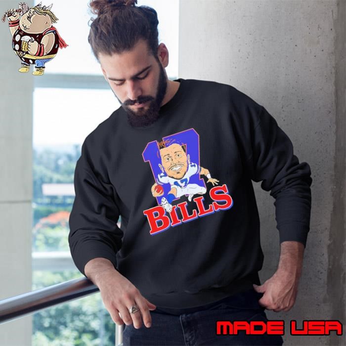 Josh Allen American professional football quarterback 17 Bills Sweatshirt
