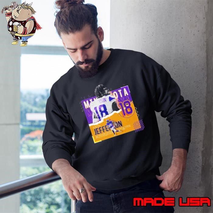 Justin Jefferson American professional football wide receiver Poster Vikings Sweatshirt