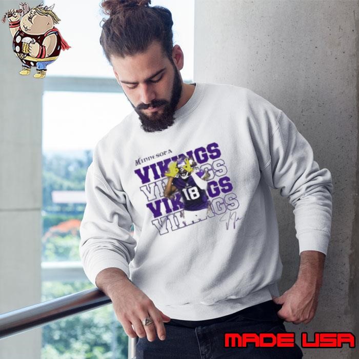 Justin Jefferson Minnesota Vikings Football Game Day signature Sweatshirt