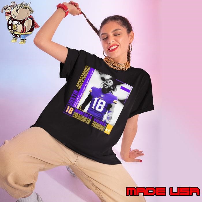 Justin jefferson American professional football wide receiver Ladies tee