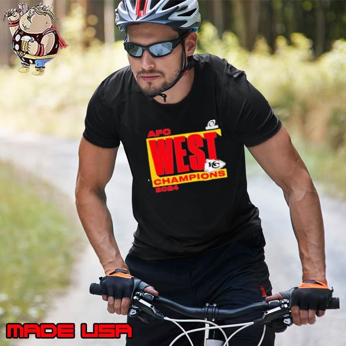 Kansas City Chiefs Fanatics 2024 AFC West Division Champions Conquer Unisex