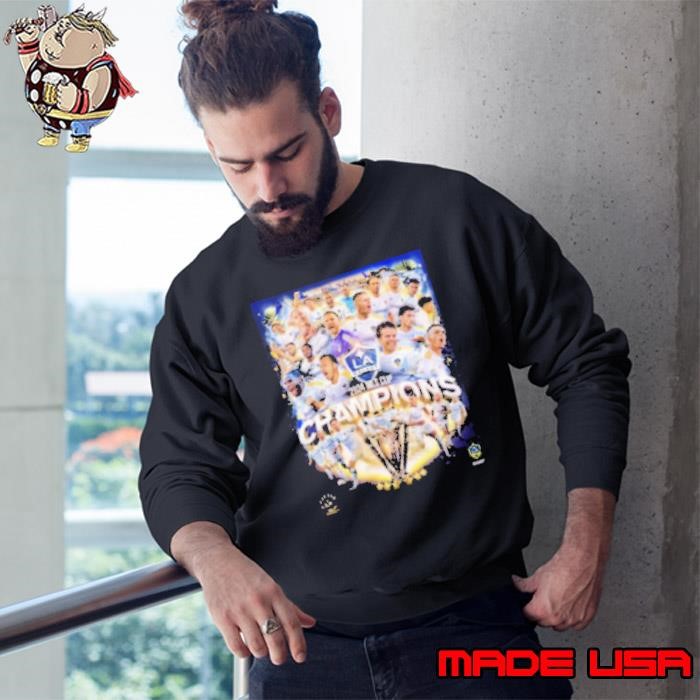 LA Galaxy FC 2024 MLS Cup Champions Poster Sweatshirt