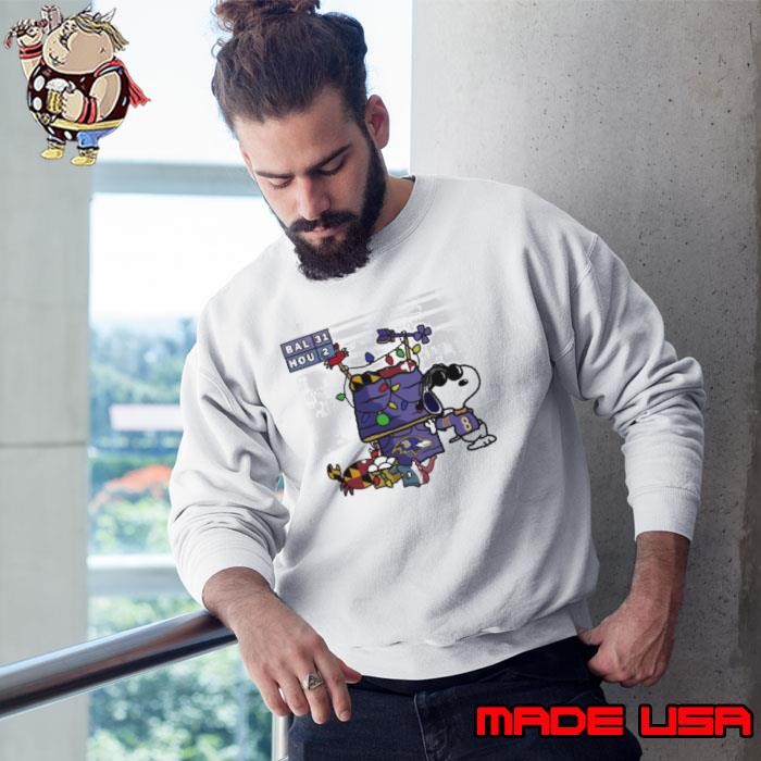 Lamar Jackson x Snoopy Joe Cool MVP Baltimore Ravens Sweatshirt