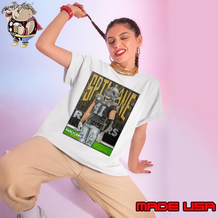 Las Vegas Raiders Robert Spillane 10 10 No Notes Fan Art 2024 Poster Ladies tee