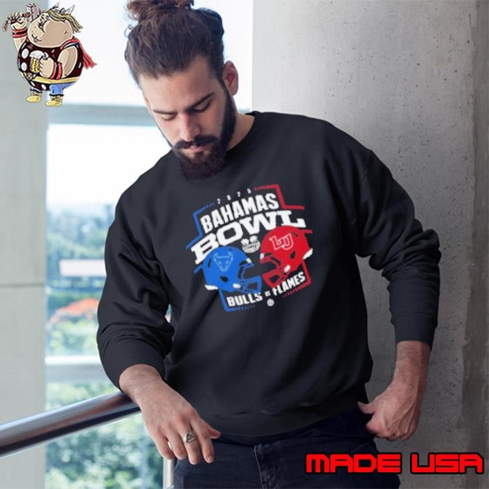 Liberty Flames Vs Buffalo Bulls 2025 Bahamas Bowl Dueling Healmet Sweatshirt