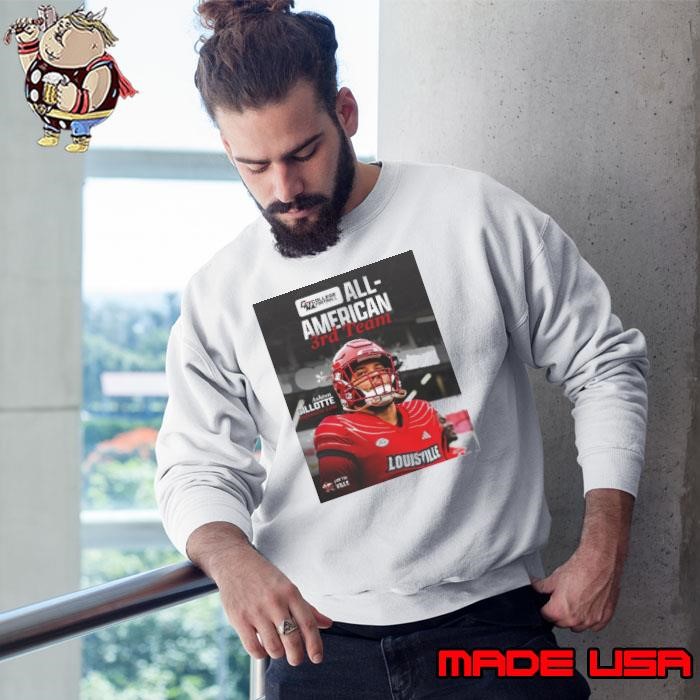 Louisville Cardinals Ashton Gillotte Defensive Line Third Team All-American Honors College Football Network Poster Sweatshirt