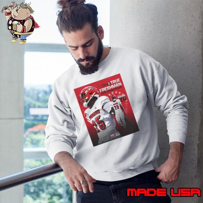Louisville Cardinals Isaac Brown RB On3 True Freshman All-American For The Ville Poster Sweatshirt