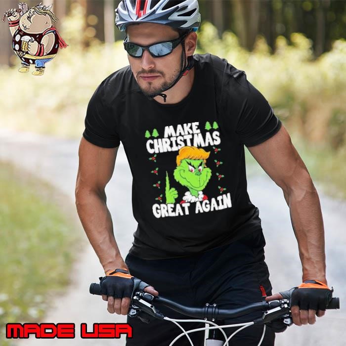 Make Christmas Great Again Grinch Donald Trump 2024 Xmas Funny Unisex