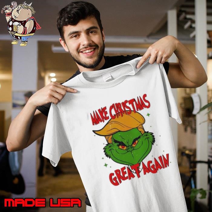 Make Christmas Great Again Trump Grinch big face Unisex