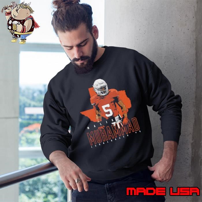 Malik Muhammad American football cornerback College Map State Sweatshirt