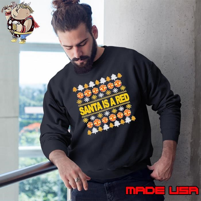 Manchester United Santa is a red Ugly Christmas Sweatshirt