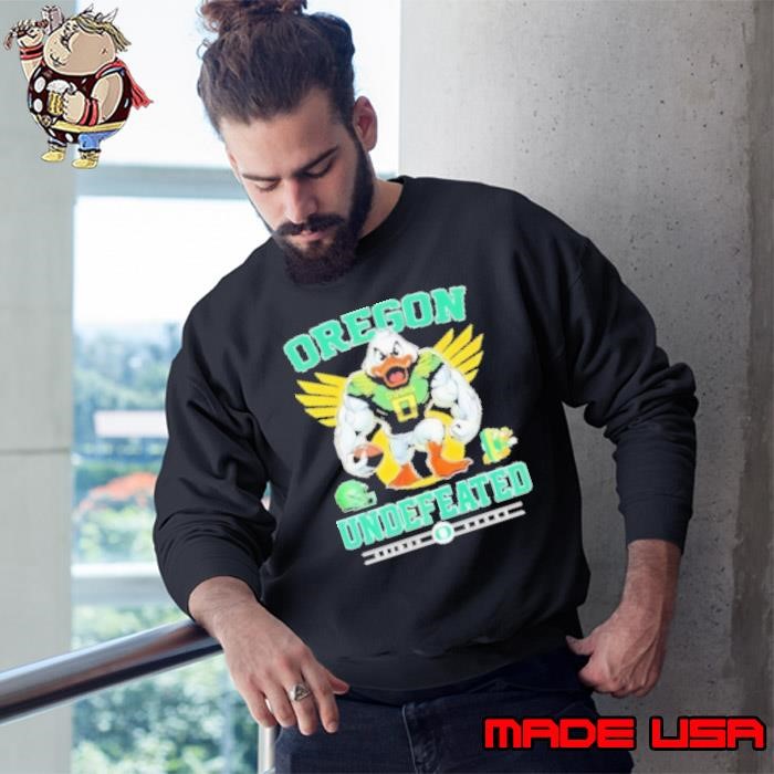 Mascot Oregon Ducks Undefeated Sweatshirt