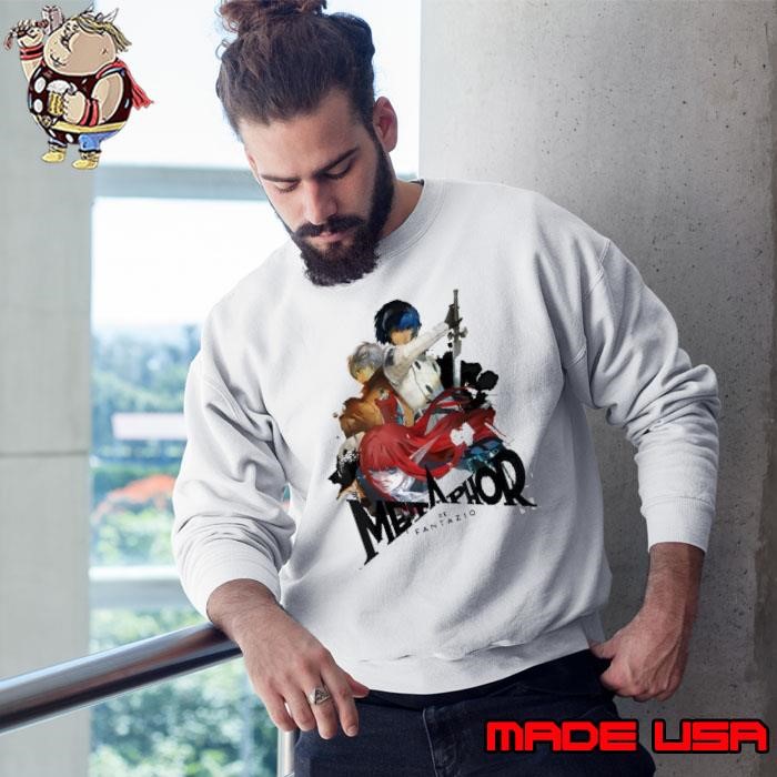 Metaphor Refantazio Key Art Trio Black Logo Atlus Sweatshirt