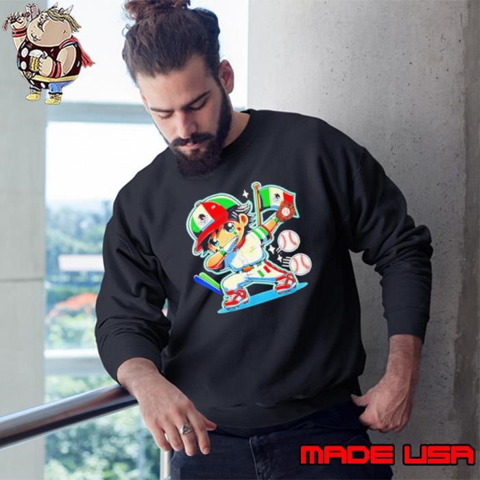 Mexican Baseball Kid Dabbing Mexico Child Pitcher Dab Sweatshirt