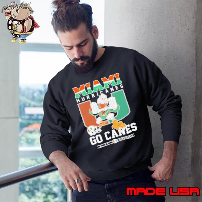 Miami Hurricanes go canes mascot Sweatshirt