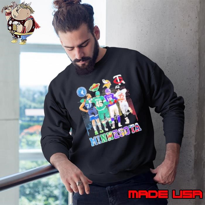 Minnesota Timberwolves x Minnesota Wild x Minnesota Vikings x Minnesota Twins Signature Sweatshirt