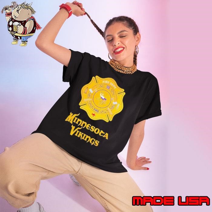 Minnesota Vikings Firefighter Appreciation logo Ladies tee